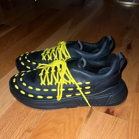 Bottega Veneta Speedstar Leather Low Trainers. Pre Loved. Pristine Condition.